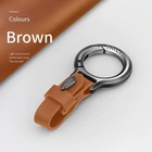 Men s   Women s Fashion Style Leather Clip Keychain Car Key Ring Fob Holder Gift