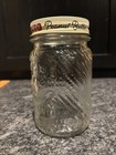 Embossed Glass Jumbo Peanut Butter 1 Lb Jar With Lid  Cincinnati Oh
