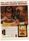 1962 Friskies Mix Dog Food Little Girl With Great Dane Vintage Ad 