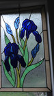 Stained Glass 2 Pieces - Each Is 24x12 Flowers Tulips