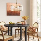 Glam Glass Ceiling Chandelier Brass - Threshold