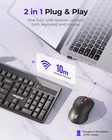 Wireless Keyboard And Mouse Combo  5level Adjustable 4000 Dpi Mouse  Quiet 2    