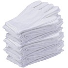 1-10 Pairs White Cotton Inspection Gloves     Soft Jewelry Coin Work Gloves