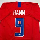 Autographed signed Mia Hamm Red Team Usa United States World Cup Jersey Bas Coa