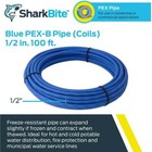 Sharkbite 1 2in X 100  Blue Polyethylene Pex Coil Tubing
