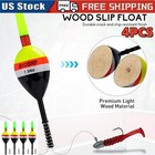 Thkfish 4pcs Lighted Slip Bobbers Fishing Floats Glow Dark Spring Bobber 1 5-2in