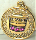     levi s Strauss Denim Jeans Co  10k Emblem Employee Service Award Pendant Pin 2