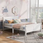 Full queen Size Wood Bed Frame Platform Bed W  Headboard And Wooden Slat Support
