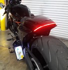 Rear Fender Light Bar Kit With Side Mount Tag Bracket For Fxdr 114 - Smoke horz