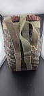 Vintage Woven Wood Splint Pack Basket     Traditional Adirondack   Trapper Style