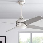 Home Decorators Mercer 52 In  Led Brushed Nickel Ceiling Fan W  Remote Control