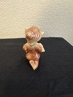 Vintage Walter-renaker Pottery Ceramic Elf Pixie Holding Bunny
