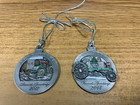 John Deere Limited Edition 2012   2014 Pewter Christmas Ornament Series 17   19