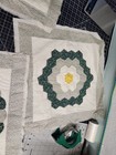 Lot Of 3 Vintage Antique 20x20 Pillow Tops  Hand Sewn With Perfection Unfinished