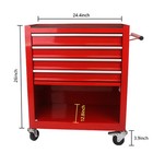 Rolling Tool Cabinets 4 Drawer Tool Box Tool Chest Storage Organizer With Wheels