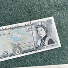 Old Five   5 Pound Note With An Error Paper Fold No Ink Print In The Middle Mint