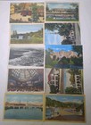    vintage     lot Of 10  Random Postcards W  Stamps -churches  Memorials   Temples