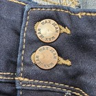 Wax Jean Shorts Womens 2xl Blue Butt  I Love You High-rise Cuffed Stretch Denim