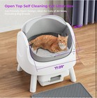 Self Cleaning Cat Litter Box  Open Top Litter Box For Multiple Cats 