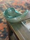 Mcm Murano Glass Alfredo Barbini Gold Flecked Ashtray Seashell Italy Vintage