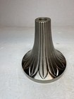 Vintage Lamp Chandelier Light Fixture Cup Base Part Brushed Aluminum Finish Nos