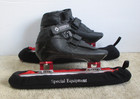 Bont Carbon Fiber Ice Speed Skates W  Maple Premium 58 Chrome Blades 4 1 2  36 5