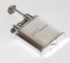 Dunhill  unique  Silver Plate Liftarm Petrol Lighter - Pat  143752 - Switzerland