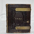 Antique  Leather Photo Album 1920 With Some Photos Germany