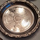 Set Of 6 Made In Italy Silverplate Coasters dishes Floral Baroque   Rococo