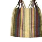 Handmade In Mexico Multicolored Woven Oaxacan Striped Tote Bag Casual Beach Mark