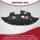 Front Engine Splash Shield Compatible With 2017-2020 Hyundai Elantra 2 0l