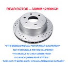 Front Rear Drilled Rotors Ceramic Brake Pads For Suburban Silverado 1500 Tahoe