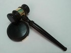Wooden Gavel Judge Auctioneer Lawyer Mallet Hammer Vintage