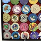 Framed Las Vegas   More Casino Poker Gaming Roulette Blackjack Chips Tokens