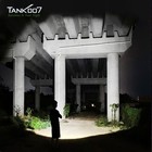 Tank007 Led Flashlight Rechargeable Usb Led Tactical Torch Light Lamp Zoomable