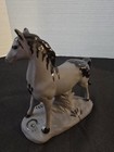 Where Vintage Ceramic Gray Black Horse Signed By Artists Martinez