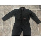 Fivebrother Mens Insulated Work Coveralls Black Cotton Duck Quilted Lining Sr