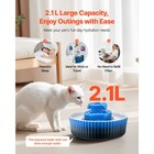 Ceramic Cat Water Fountain 2 1l 71oz Cupcake Pet Fountain For Cats   Dogs