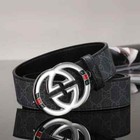 Men s Luxury Business Leather Letter Buckle Waist Belt