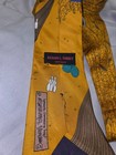 Richard L  Torrey Bowling Themed Yellow Patterned Tie