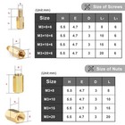 260pcs M3 Male-female Brass Thread Hex Standoff Spacer Screws And Nuts Assort   