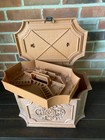 Vintage Max Klein Hard Plastic Ornate Sewing Box W  Insert Euc   