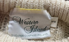 Vtg Western Island Boys 9 10 Sweater Authentic Irish 100   Wool  Fisherman Flaw