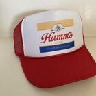 Vintage Hamm s Beer Hat Hamm s Trucker Hat Snapback Red Party Summer Beach Cap