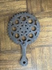 Vtg Cast Iron Footed Trivet