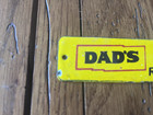 Nice Porcelain Dad s Old Fashioned Root Beer Metal Crate Tag