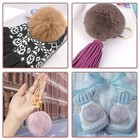 20 Pcs Faux Fur Pom Pom Balls Fluffy For Hats Beanies Shoes Bags Accessories