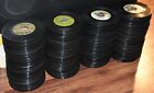 Lot Of 50 Scratched Vintage Vinyl 7  45 Rpm Jukebox Records For Arts   Crafts