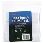Headbands Team Pack Of 6  white 