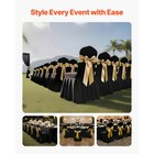 Uimoso 30pcs Black Stretch Spandex Chair Covers For Weddings parties  And Dining